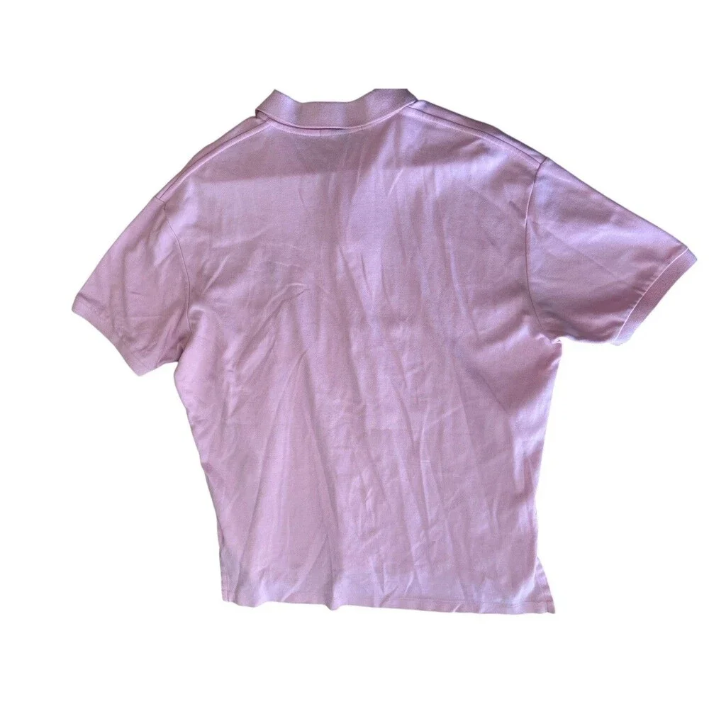 Polo Ralph Lauren Polo Shirt Men's Large Pink Short Sleeve Stretch Iconic Mesh‎